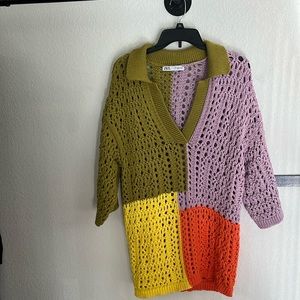 Zara mens knit sweater